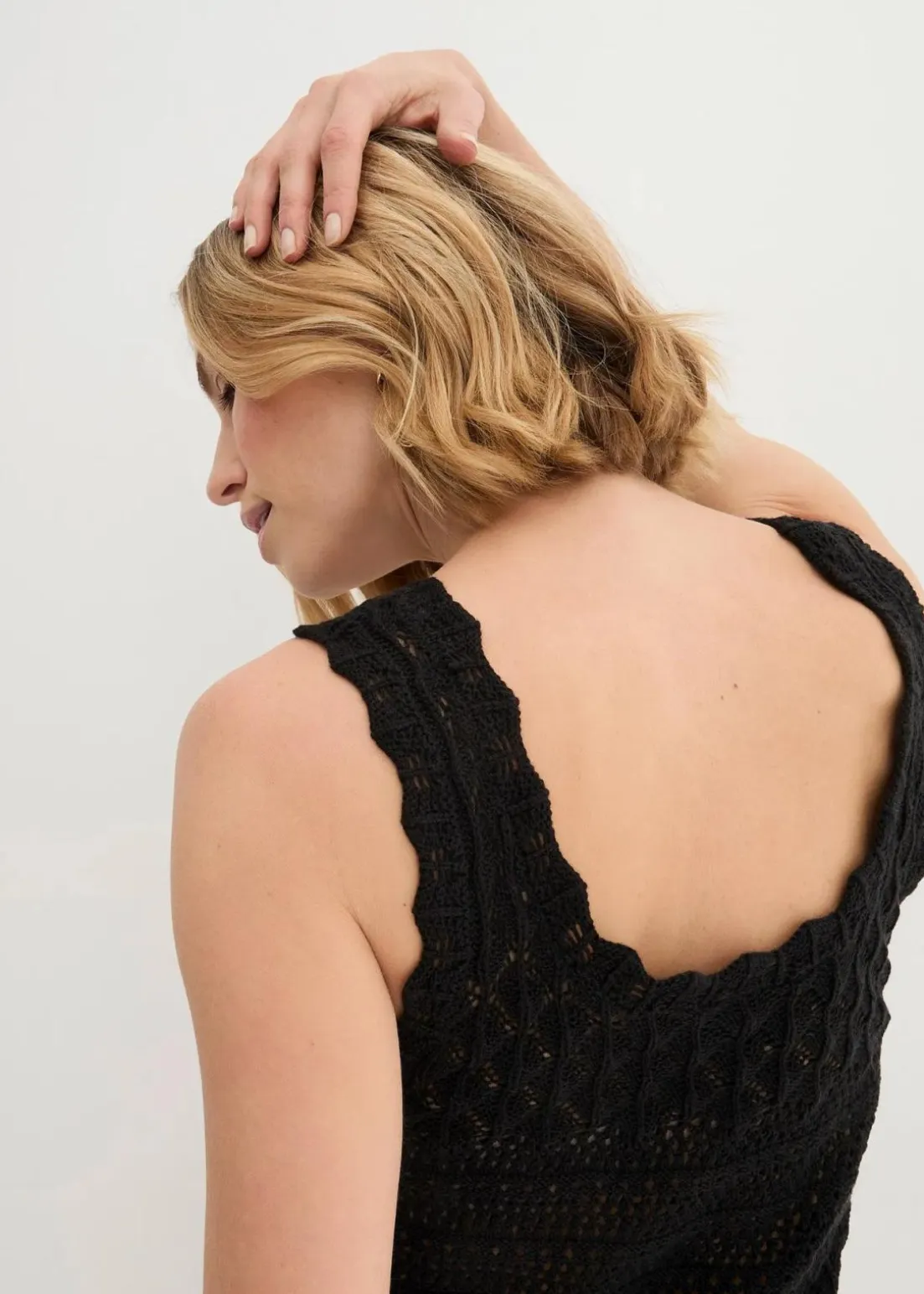 Stricktop aus Baumwolle