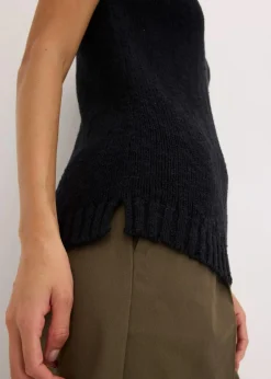 Stricktop aus Baumwolle mit Noppenstruktur