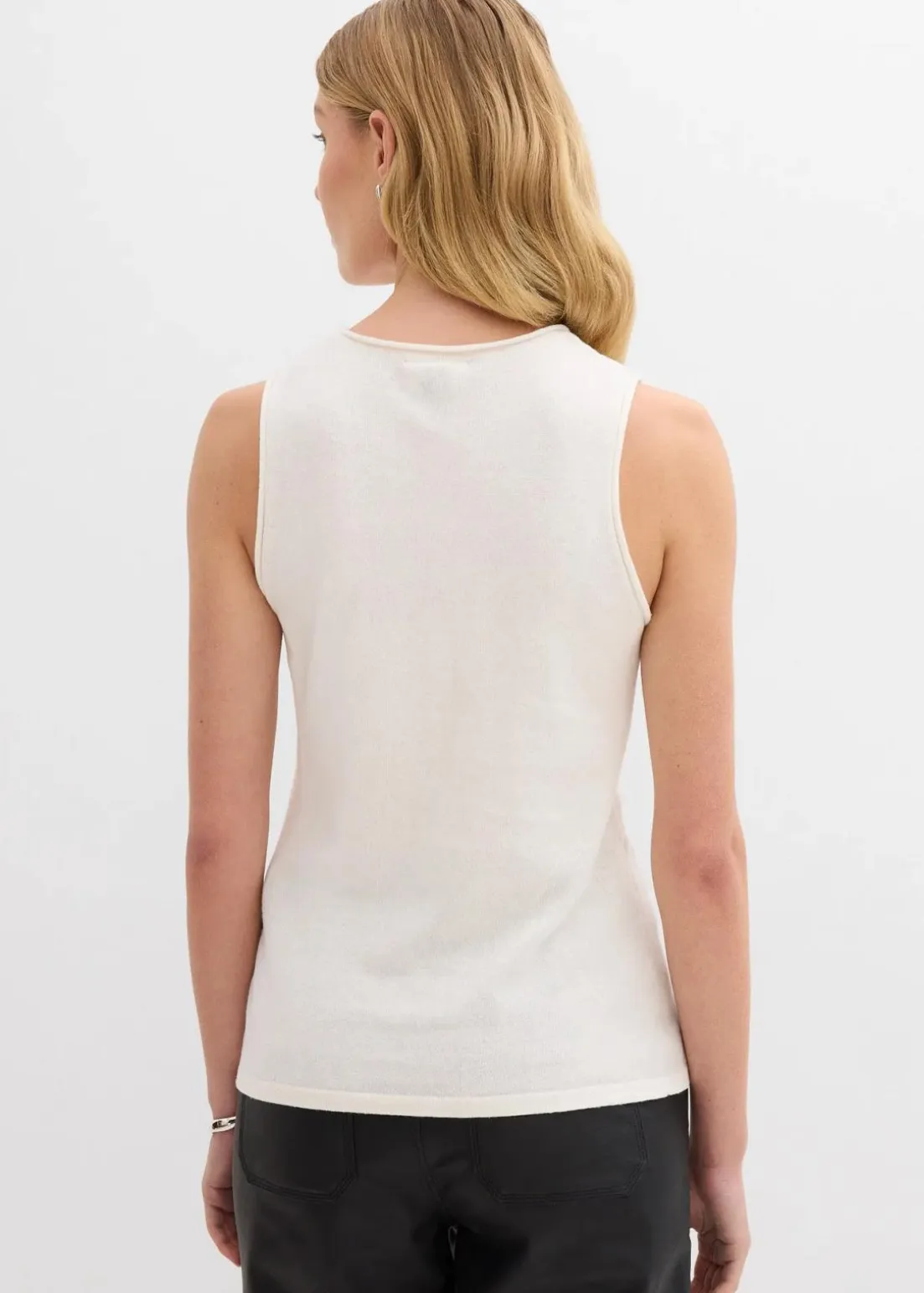 Stricktop aus reiner Baumwolle