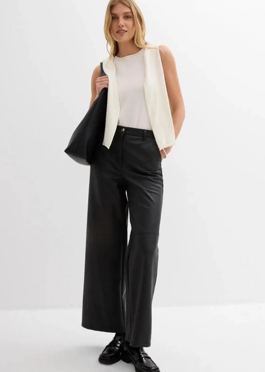 Stricktop aus reiner Baumwolle