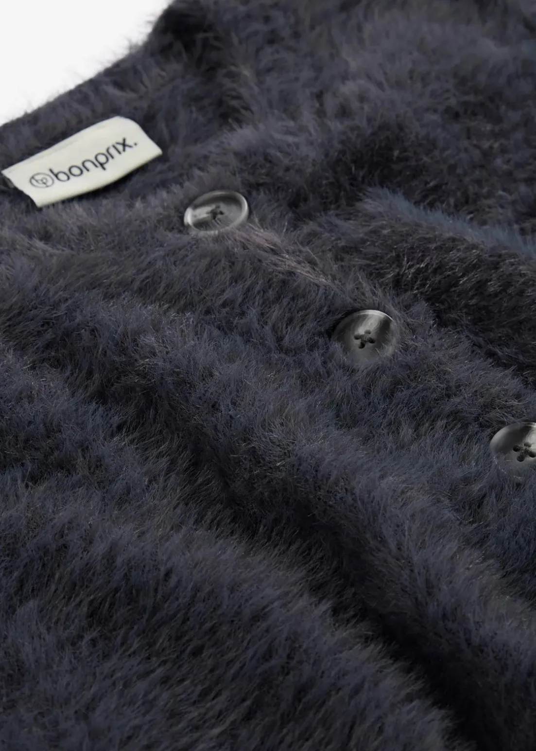 Strick-Weste aus Federgarn-Viskose-Mix