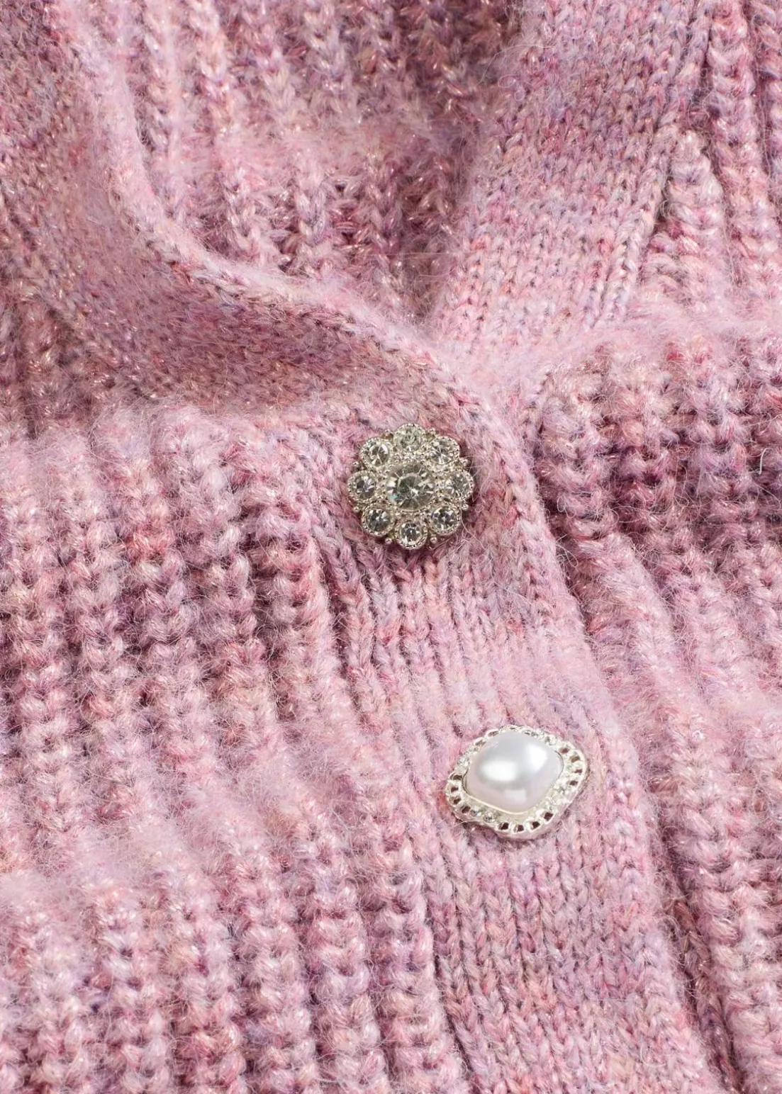 Strick-Weste mit dekorativen Knöpfen und Wollanteil