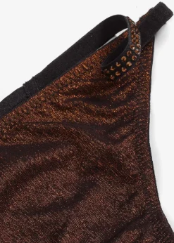 String Tanga aus glitzerndem Material