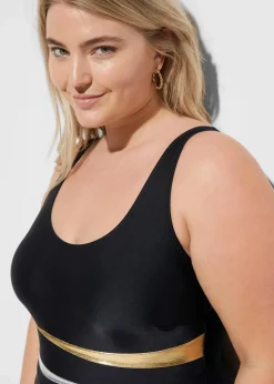 Strong Shape-Badeanzug mit Einsätzen