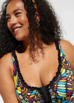 Strong Shape-Badeanzug mit Rüschen