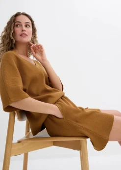 Strukturshorts aus reiner Baumwolle