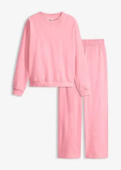 Sweat Hausanzug mit Biesen