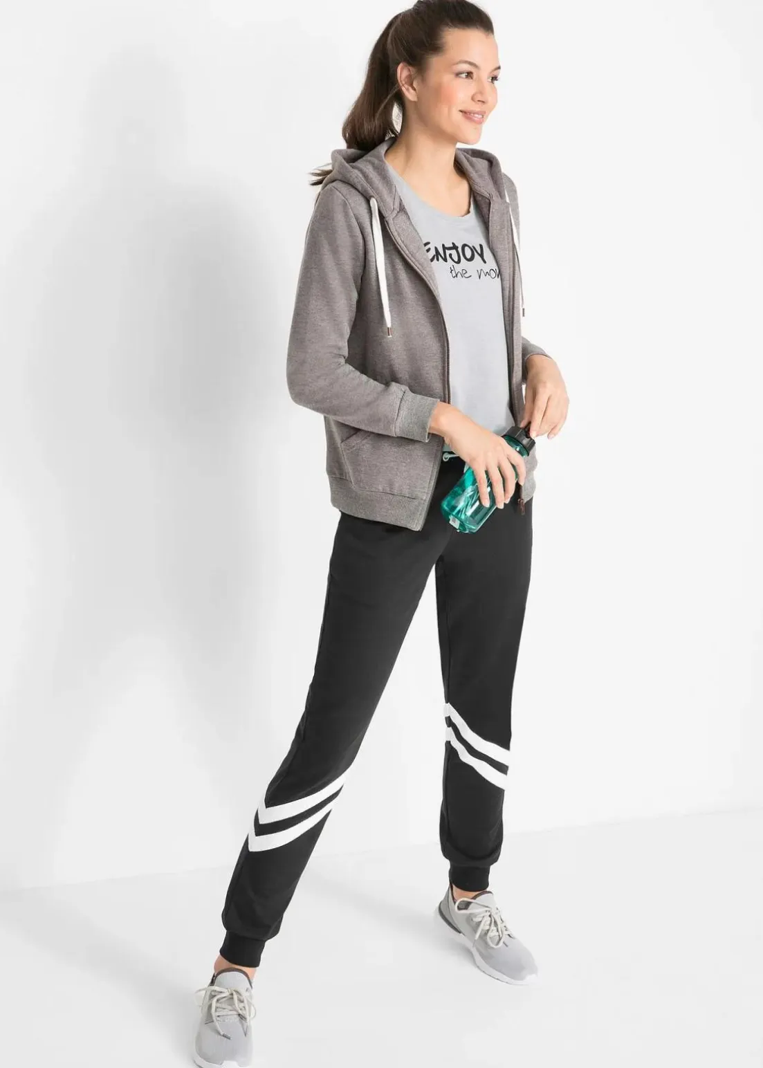 Sweathose mit Streifen