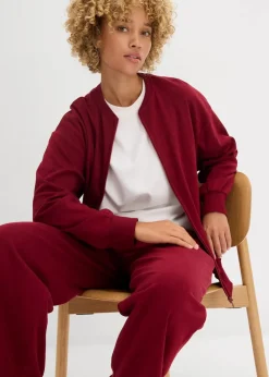 Sweatjacke aus reiner Baumwolle