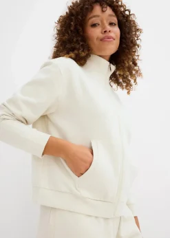 Sweatjacke aus reiner Bio-Baumwolle