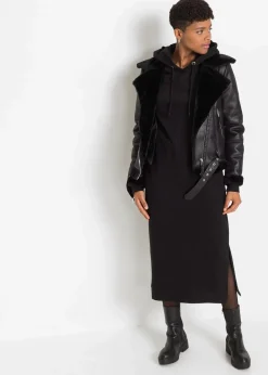 Sweatkleid mit Kapuze