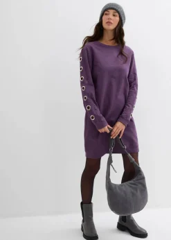 Sweatkleid mit Ösen