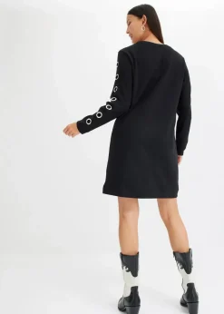 Sweatkleid mit Ösen
