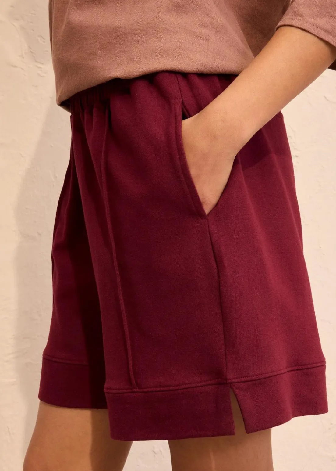 Sweat-Shorts aus Baumwoll-Mix