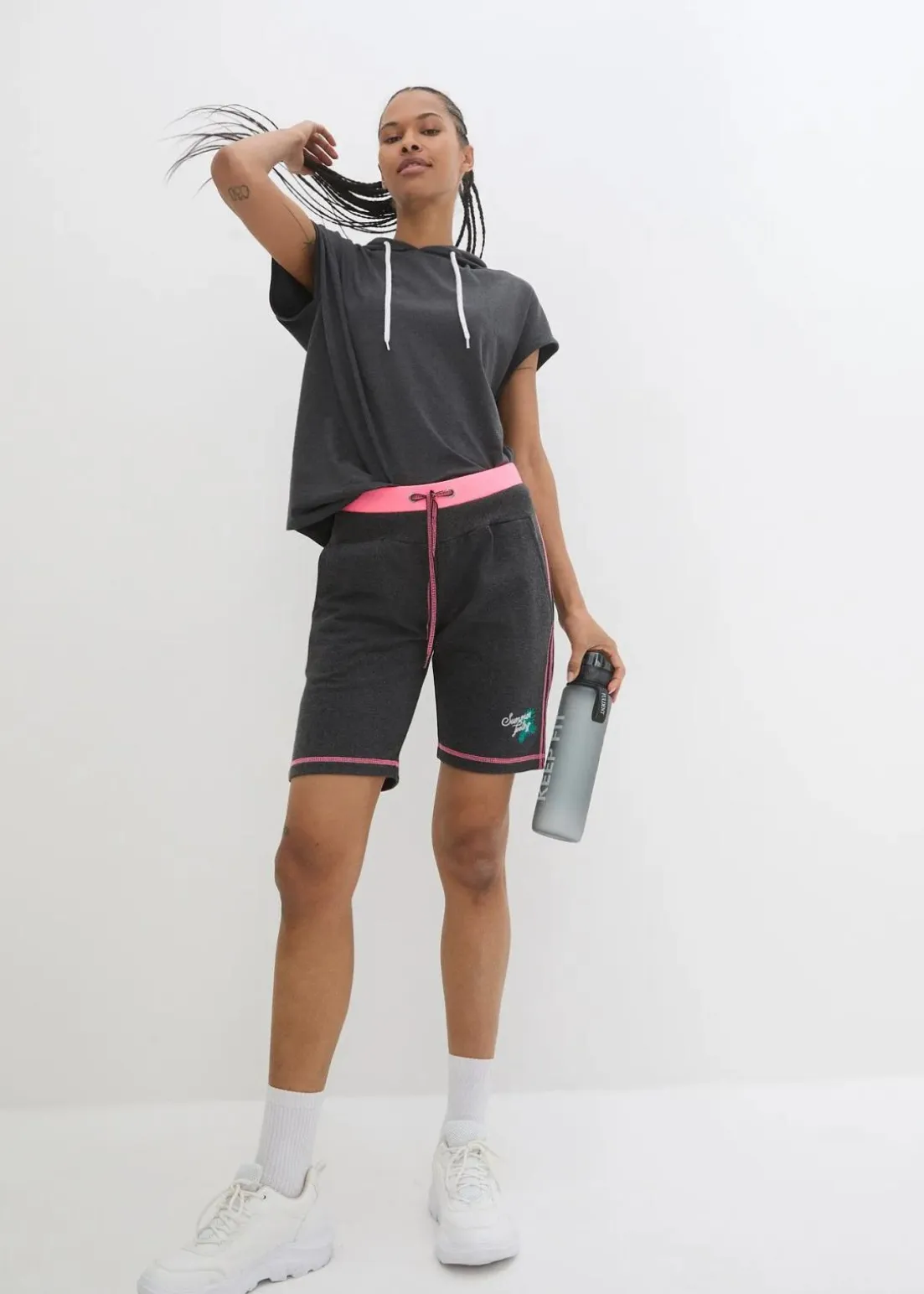 Sweat-Shorts aus Baumwoll-Mix