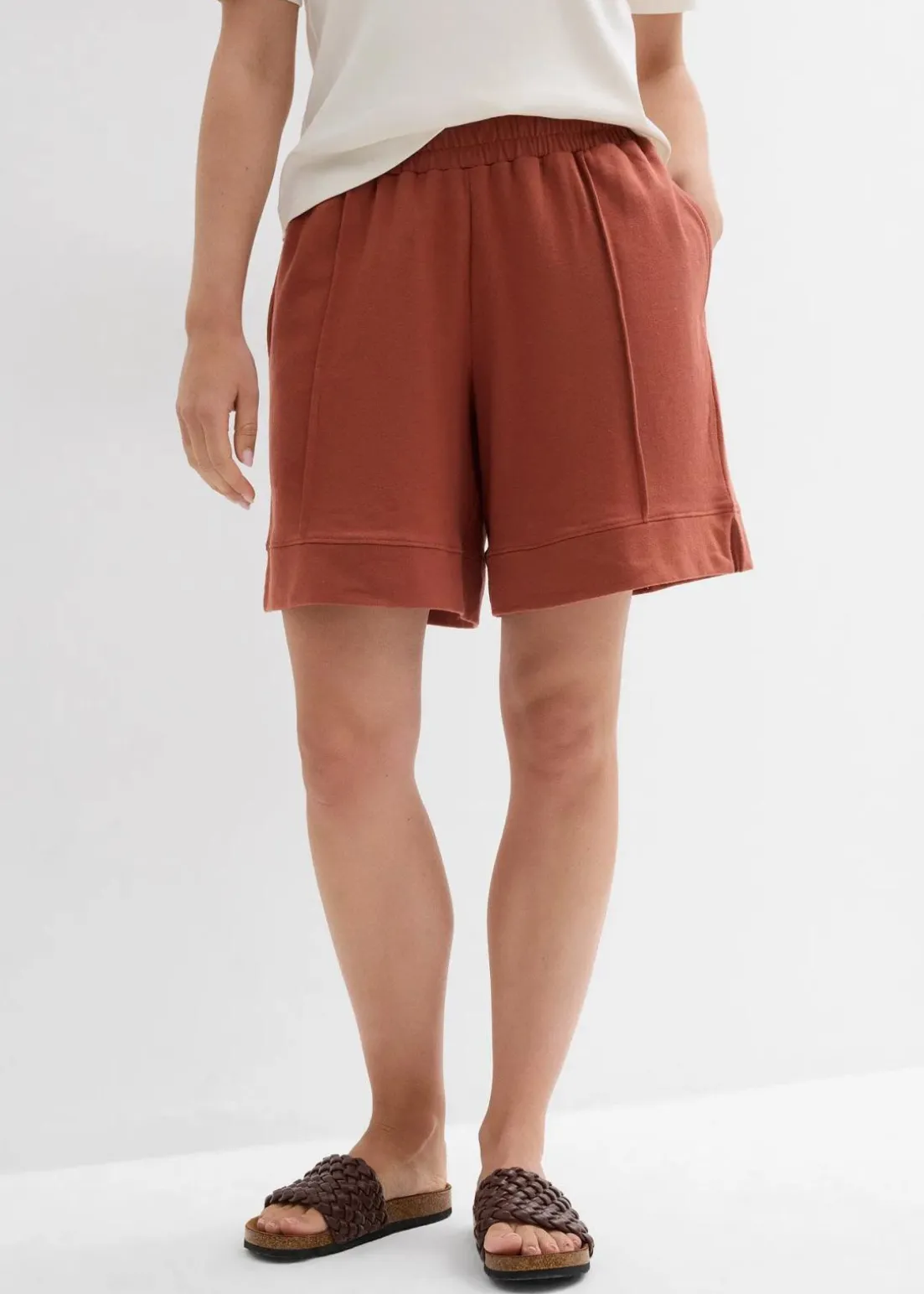 Sweat-Shorts aus Baumwoll-Mix