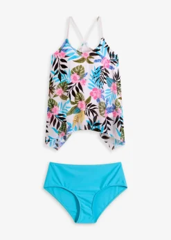 Tankini mit bedruckter Netzware (2-tlg.Set)