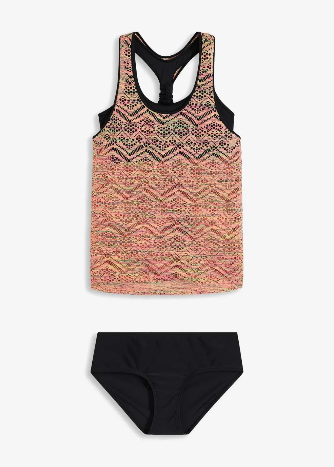 Tankini mit elastischer Spitze (2-tlg. Set)