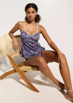 Tankini mit gekreuzten Trägern (2-tlg.Set)