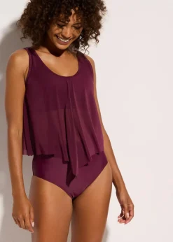 Tankini mit transparentem Mesh (2-tlg.Set)