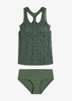 Tankini (2-tlg. Set) aus Spitze