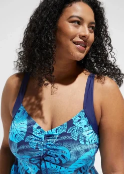 Tankini (2-tlg. Set) mit Raffung