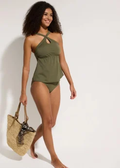 Tankini (2-tlg.Set) mit gekreuzten Trägern