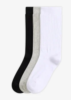 Tennissocken mit Bio-Baumwolle (3er Pack)