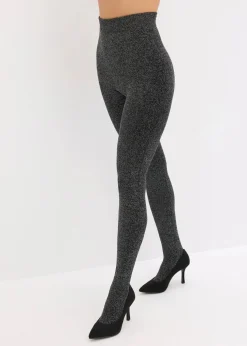 Thermo Fleece Strumpfhose aus Glitzergarn