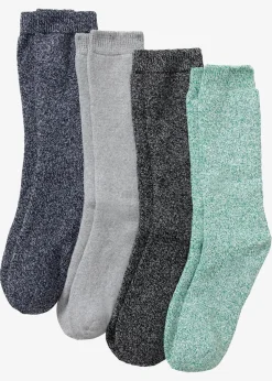 Thermo Frottee Socken mit Bio-Baumwolle (4er Pack)
