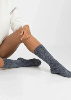 Thermo Frottee Socken mit Bio-Baumwolle (4er Pack)