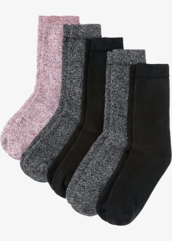 Thermo Frottee Socken mit Bio-Baumwolle (5er Pack)