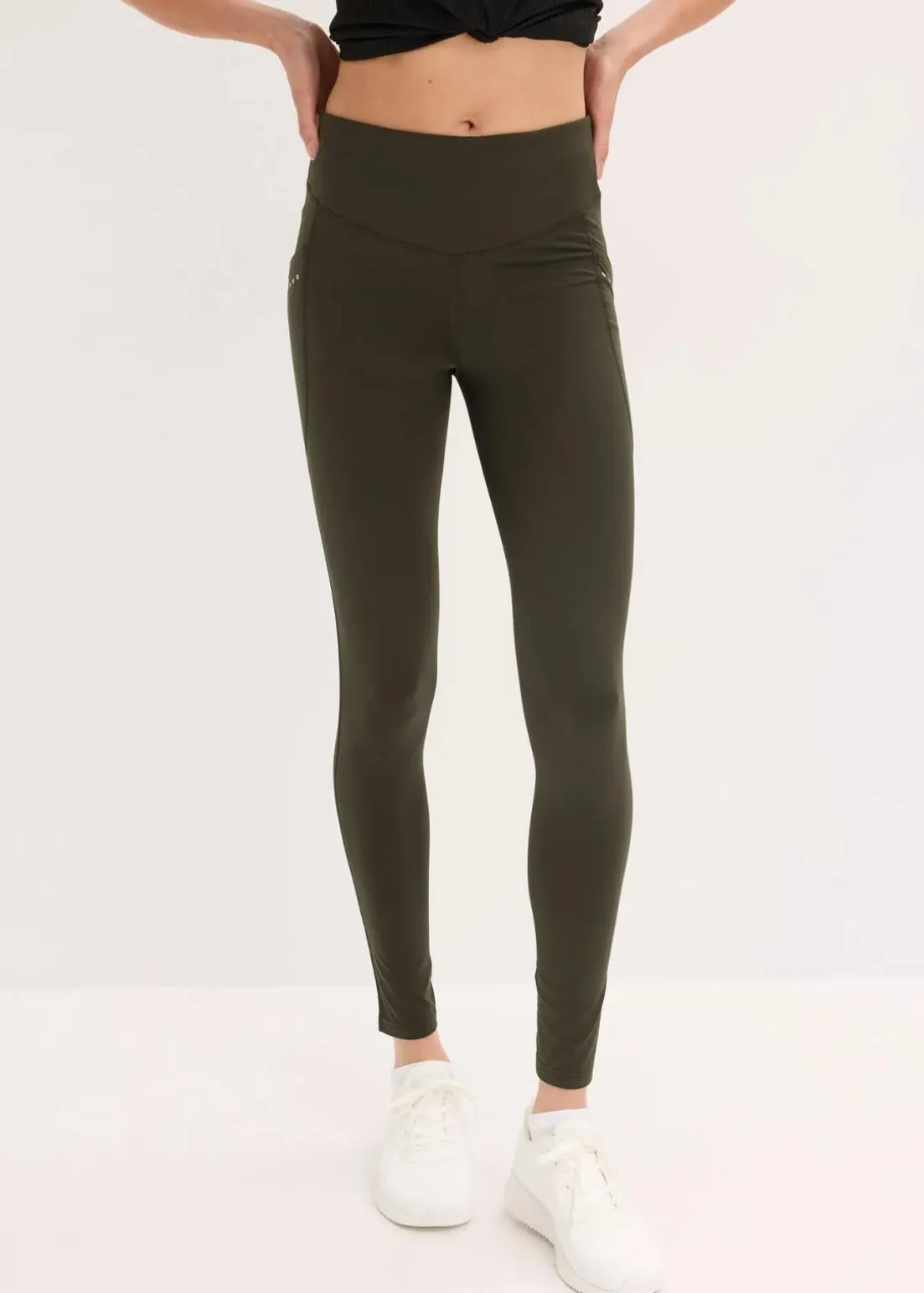 Thermo-Leggings mit reflektierenden Details und Handytasche