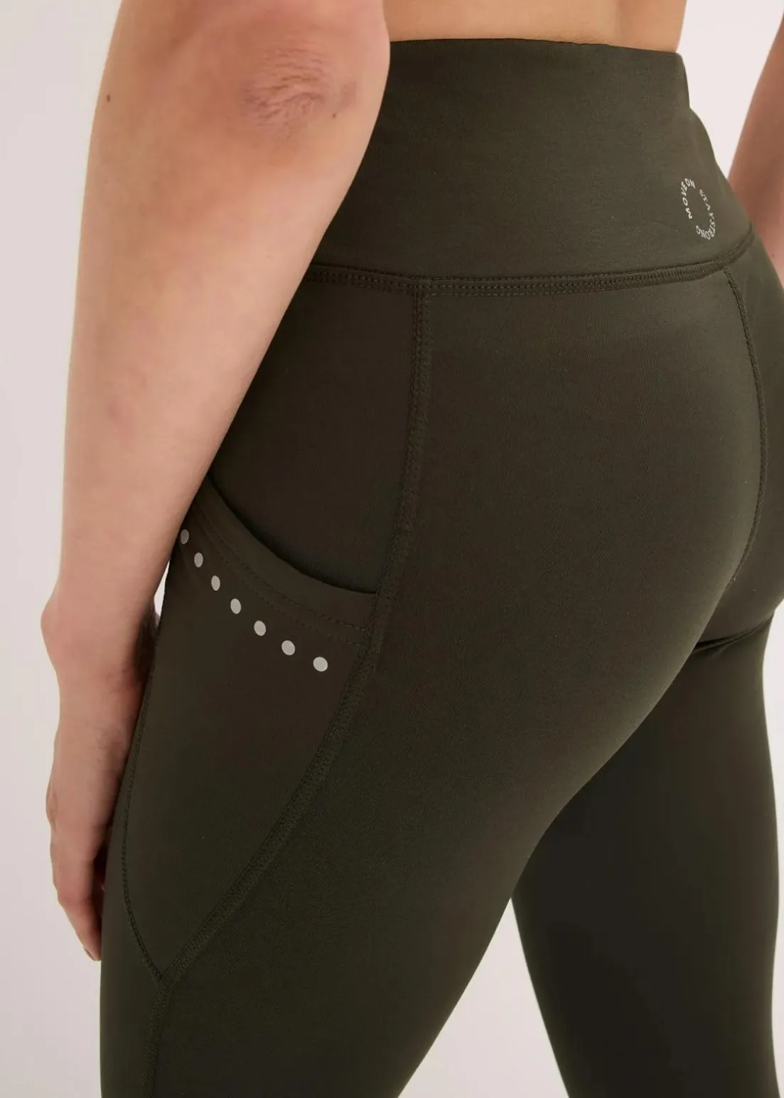 Thermo-Leggings mit reflektierenden Details und Handytasche