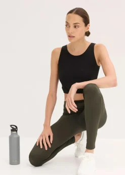 Thermo-Leggings mit reflektierenden Details und Handytasche