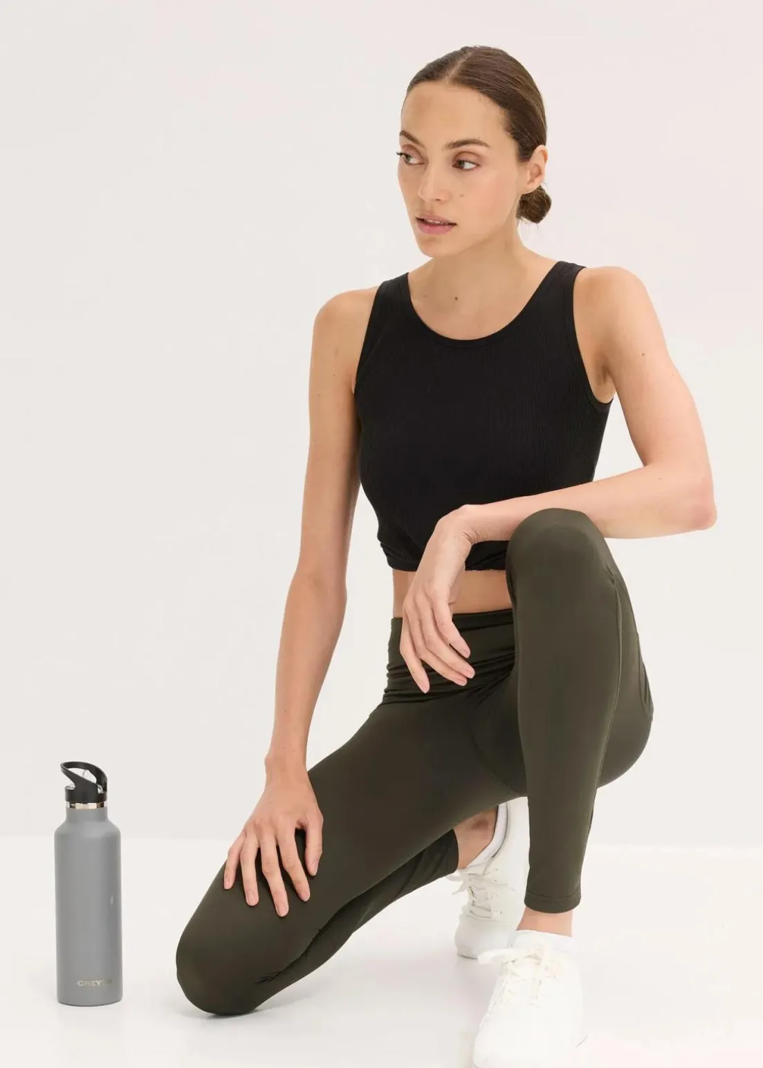 Thermo-Leggings mit reflektierenden Details und Handytasche