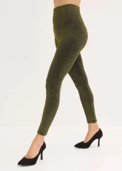 Thermo-Strumpfleggings aus Glitzergarn