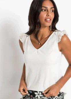 Top aus reiner Bio-Baumwolle