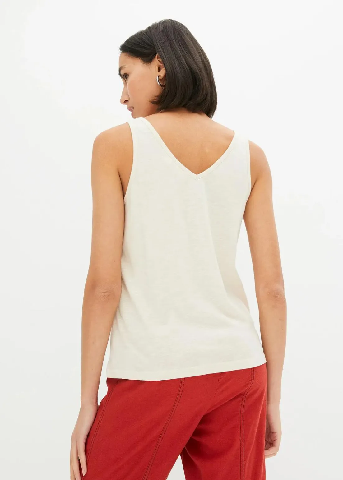 Top aus reiner Bio-Baumwolle