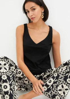 Top aus reiner Bio-Baumwolle