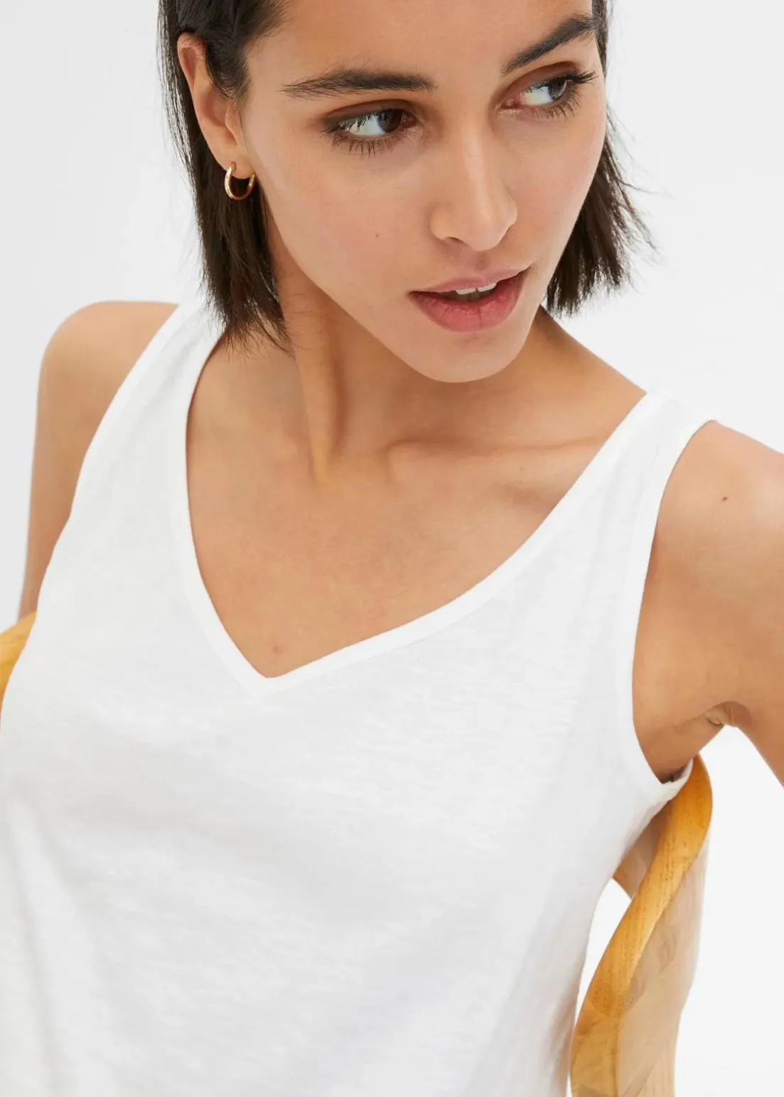 Top aus reiner Bio-Baumwolle