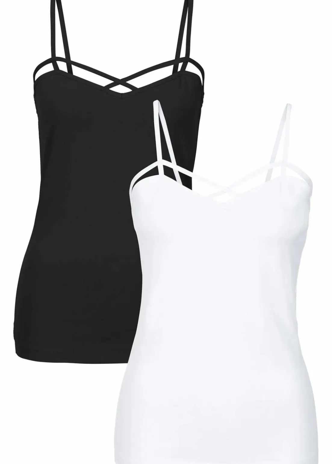 Top 2er-Pack aus Baumwoll-Mix