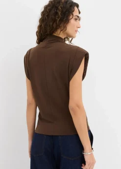 Top mit Glitzersteinen