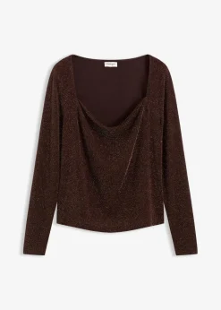 Top mit Wasserfallausschnitt