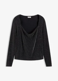 Top mit Wasserfallausschnitt