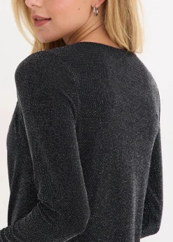 Top mit Wasserfallausschnitt