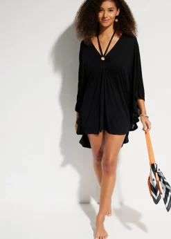 Transparente Strandtunika aus Viskose