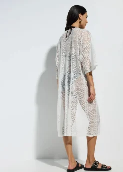Transparenter Strandkimono