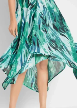 Transparentes Strand Maxikleid aus leichtem Chiffon