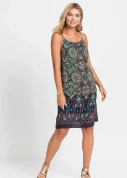 Trägerkleid aus fließender Viskose